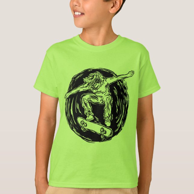 Camiseta Patinaje De Patinaje De Plana Duración (Anverso)