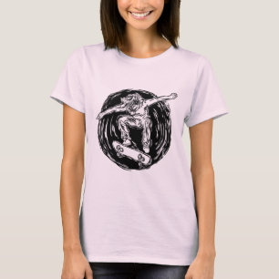 Camiseta Patinaje De Patinaje De Plana Duración