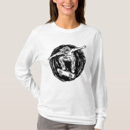 Camiseta Patinaje De Patinaje De Plana Duración