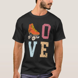 Camiseta Patinaje De Patinaje Sobre Los Años 70
