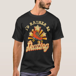 Camiseta Patinaje De Patinaje Sobre Patinaje De Los Años 70
