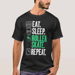 Camiseta Patinaje de repetición de patinaje sobre el rodill