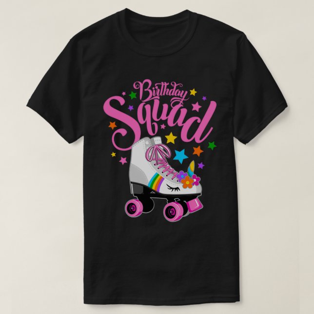 Camiseta Patinaje de rodillos unicornio (Diseño del anverso)