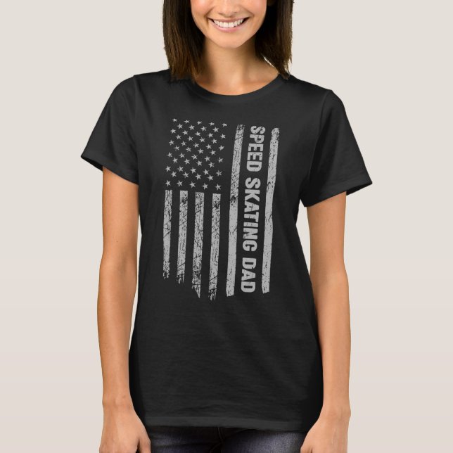 Camiseta Patinaje de velocidad papá Estados Unidos Patriota (Anverso)
