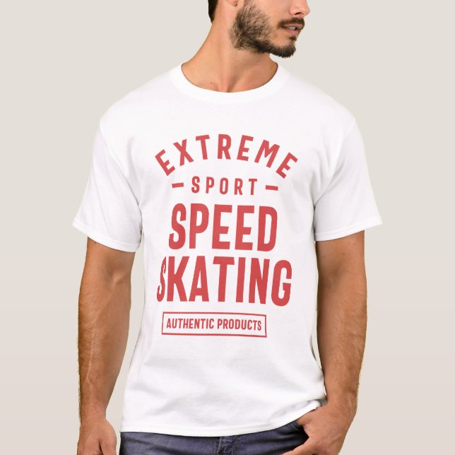 Camiseta Patinaje de velocidad - Regalo deportivo extremo (Anverso)