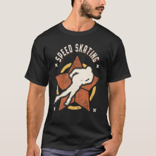 Camiseta Patinaje de Velocidad Vintage Retro Clásico Deport