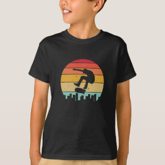 Camiseta Patinaje de vintage sobre edificios