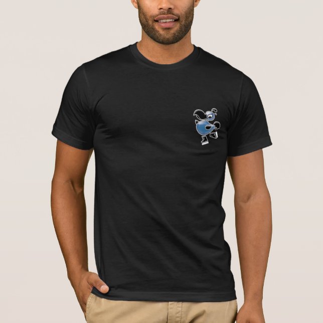 Camiseta patinaje del dodo azul claro (Anverso)
