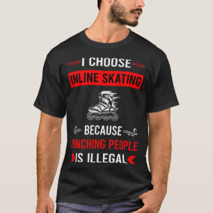 Camiseta Patinaje en línea de boxeo Patinador