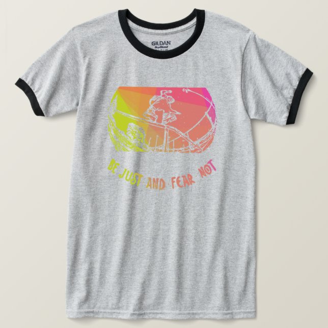 Camiseta Patinaje en línea de los 90 - El miedo no (Anverso del diseño)