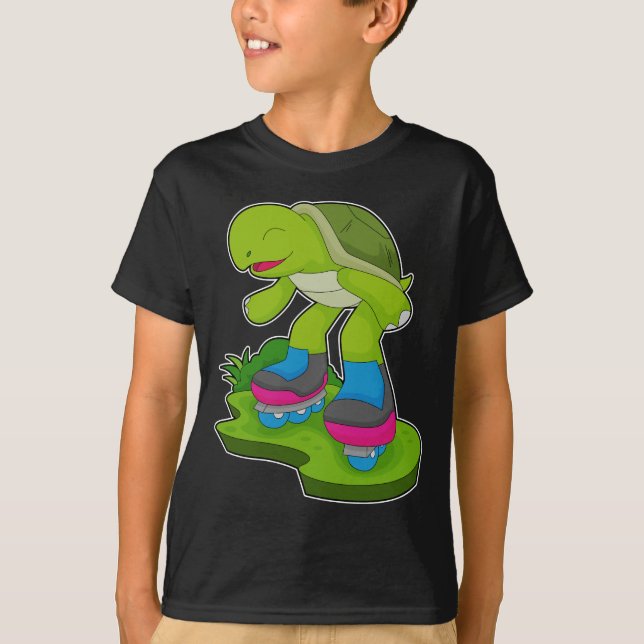 Camiseta Patinaje en línea de tortugas (Anverso)