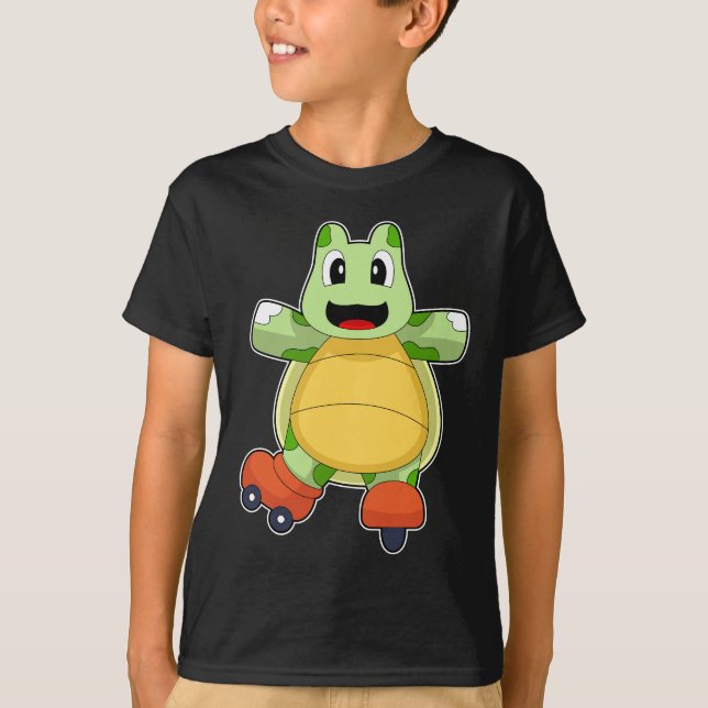 Camiseta Patinaje en línea de tortugas (Anverso)