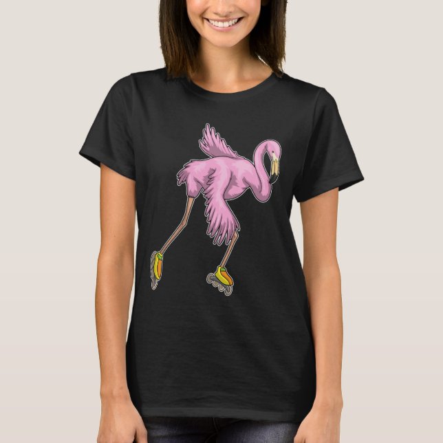 Camiseta Patinaje en línea Flamingo (Anverso)