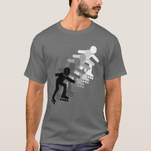 Camiseta Patinaje en línea seis veces gradiente