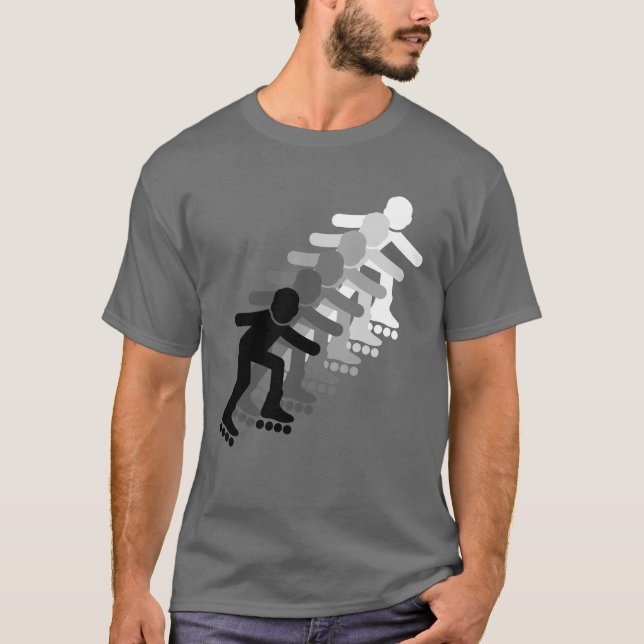 Camiseta Patinaje en línea seis veces gradiente (Anverso)