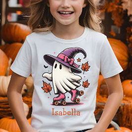 Camiseta Patinaje en patinaje sobre hielo Halloween Ghost p