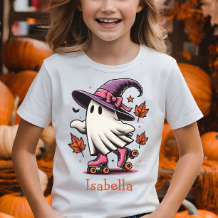 Camiseta Patinaje en patinaje sobre hielo Halloween Ghost p