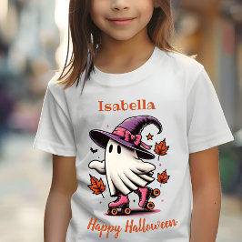 Camiseta Patinaje en patinaje sobre hielo Halloween Ghost p