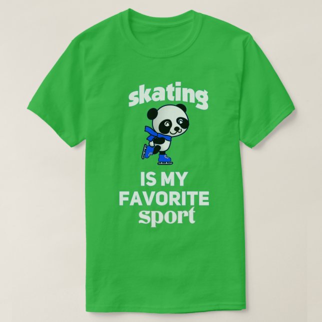 Camiseta patinaje es mi trifusión deportiva favorita (Diseño del anverso)