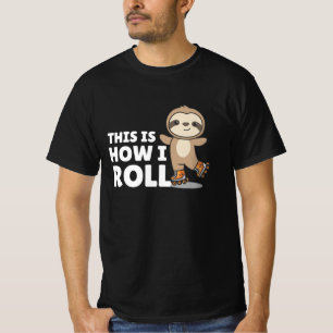 Camiseta Patinaje espumoso sobre patines divertidos animale