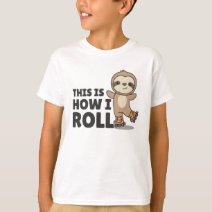 Camiseta Patinaje espumoso sobre patines divertidos animale