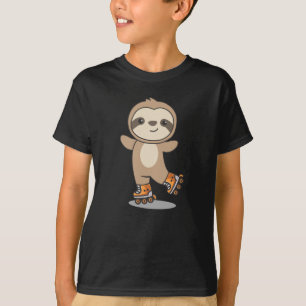 Camiseta Patinaje espumoso sobre patines divertidos animale