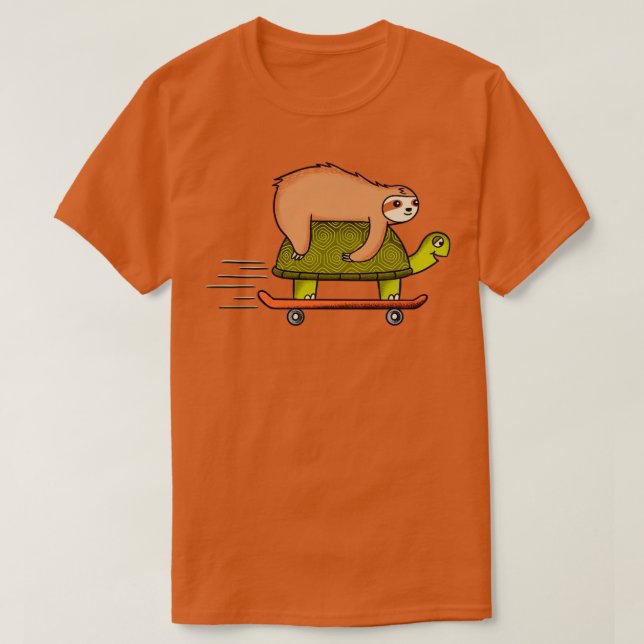 Camiseta Patinaje espumoso y de tortuga (Diseño del anverso)