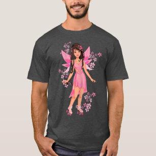 Camiseta Patinaje femenino Fairy Skate Fairies Retro Skater