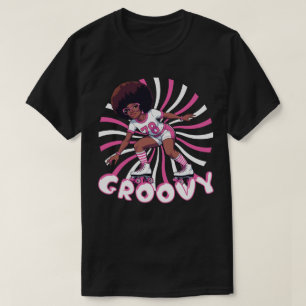 Camiseta Patinaje Groovy Roller Skater - Vibes Retro 70