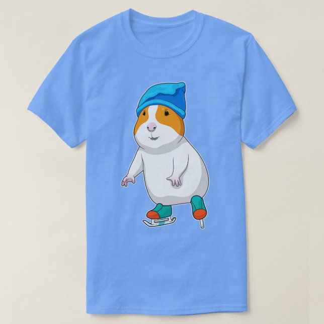 Camiseta Patinaje Hielo de Hamster (Diseño del anverso)