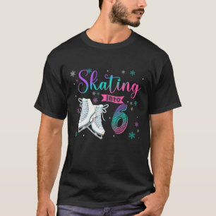 Camiseta Patinaje Hielo Familia Chica Fiesta de Cumpleaños