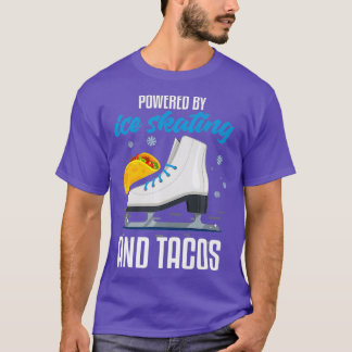 Camiseta Patinaje Hielo Gracioso Taco Lover Cita Patinaje H