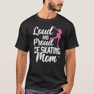 Camiseta Patinaje Hielo Mamá Patinaje Hielo Figura Chica de