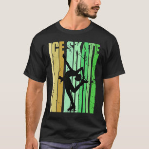 Camiseta Patinaje Hielo Retro Femenino Hielo Hielo S