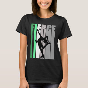 Camiseta Patinaje Hielo Retro Fierce Cumpleaños Fuerte Mant