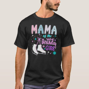 Camiseta Patinaje Hielo Rolling Chica de la fiesta de cumpl