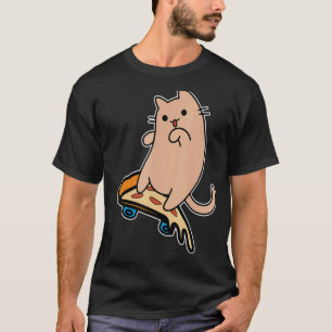 Camiseta Patinaje para gato y patineta Pepperoni Pizza B