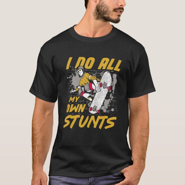 Camiseta Patinaje Para Niños Hombres Patinaje Kickflip Sk (Anverso)
