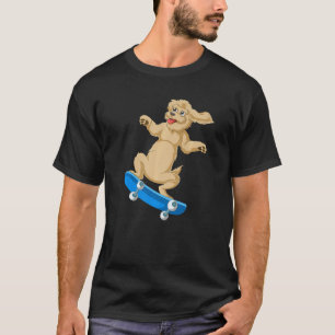 Camiseta Patinaje para perros Goldendoodle Skateboard
