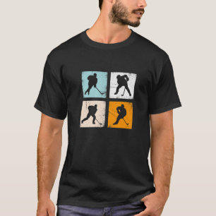 Camiseta Patinaje Retro De Hockey Sobre Hielo Para Hombres