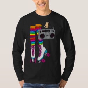 Camiseta Patinaje Retro Skating Rink A 80's Rollerblading F