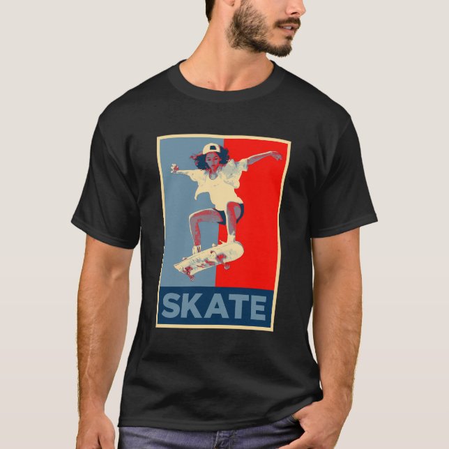Camiseta Patinaje - Skateboarding Street Art Skater (Anverso)