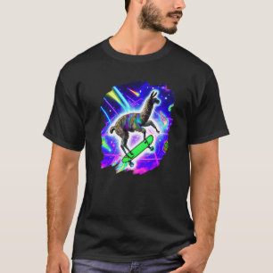 Camiseta Patinaje sobre el espacio ultraterrestre Piel vint