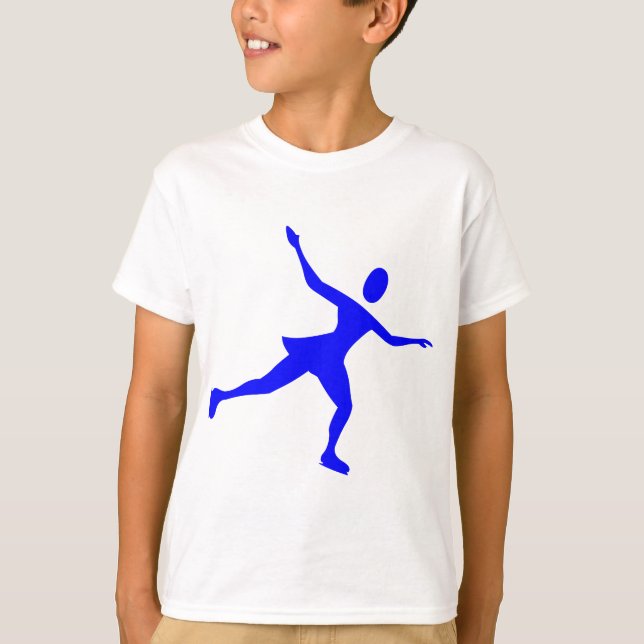 Camiseta Patinaje sobre hielo - Azul (Anverso)