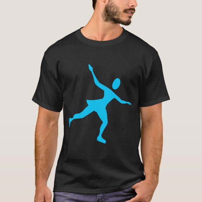 Camiseta Patinaje sobre hielo - Azul cielo (Anverso)