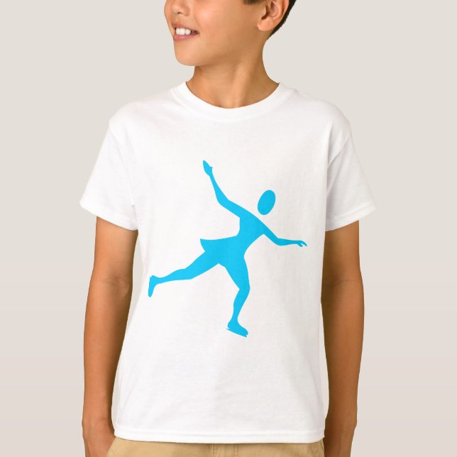 Camiseta Patinaje sobre hielo - Azul cielo (Anverso)