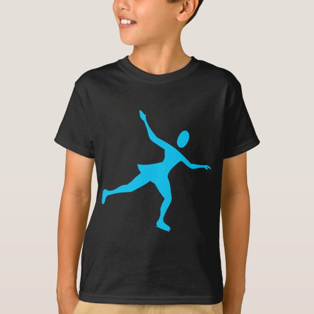 Camiseta Patinaje sobre hielo - Azul cielo (Anverso)