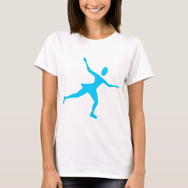 Camiseta Patinaje sobre hielo - Azul cielo (Anverso)