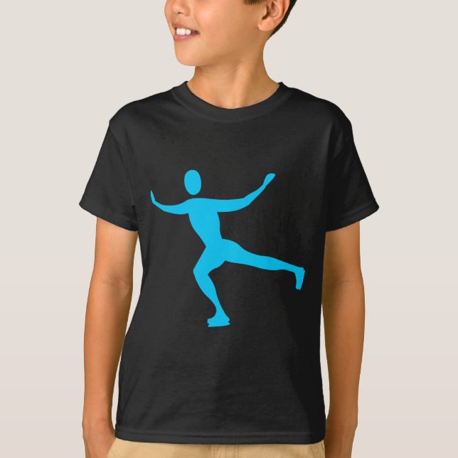 Camiseta Patinaje sobre hielo - Azul cielo (Anverso)
