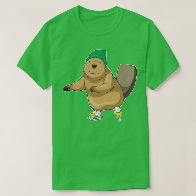 Camiseta Patinaje sobre hielo Beaver (Diseño del anverso)